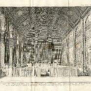 Den Haag 1742 Vergaderkamer Staten Generaal J.C.Philips kopergravure 24x17 cm. € 60.-