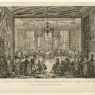 Den Haag Oude Doelen Reinier Vinkeles  1741-1816 kopergravure 22x17 cm.1796 € 65.-