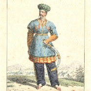 Lecomte 1819, Chef de Cartares Noguais, litho oud gekleurd € 50.-