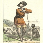 Lecomte 1819, Berger de L'Isle de Majorg, litho oud gekleurd. € 50.-