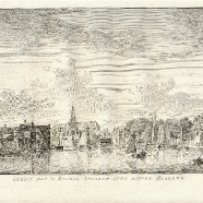 Haarlem. Gezicht aan het Zuider Spaarne. beeldmaat 19x30 cm.