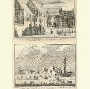 Alkmaar Prinsenhof Hendrik Spilman 1721-1784 kopergravure 11x16 cm. € 45.-