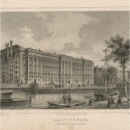 Amsterdam J.L.Terwen 1813-1873 Paleis van Justitie staalgravure 1860 ca. 17x13 cm. € 60.-