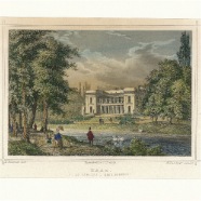 Den Haag Huis in het bos J.L.Terwen 1813-1873 handgekleurde staalgravure 1860 ca. 17x13 cm. € 40.-