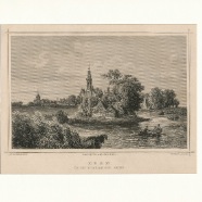 Edam J.L.Terwen 1813-1873 ca. 17x13 cm. 1860 staalgravure € 45.-