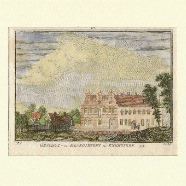 Enkhuizen Hendrik Spilman 1721-1784 handgekleurde Kopergravure 1729 ca. 11x7 cm. € 20.-