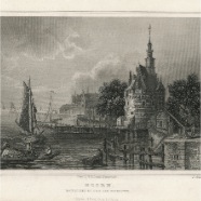 Hoorn J.L.Terwen 1813-1873 staalgravure 1860 ca. 17x13 cm. € 60.-