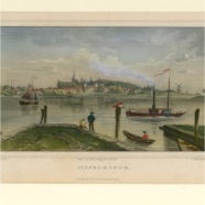 IJsselmonde J.L.Terwen 1813-1873 handgekleurde staalgravure 1860 ca. 17x13 cm. € 65.-