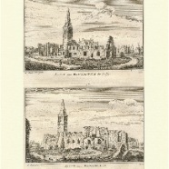 Koningsvelt bij Delft Abraham Rademaker 1676-1735 ca.1750 kopergravure 11x16 cm. € 25.-