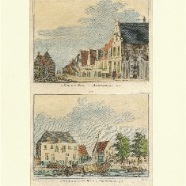 Medenblik Hendrik Spilman 1721-1784 handgekleurde kopergravure 1740 ca. 11x16 cm.  € 35.-