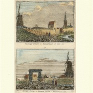 Medenblik Hendrik Spilman 1721-1784 handgekleurde kopergravure 1740 ca. 11x16 cm. € 35.-