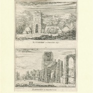 Ransdorp Abraham Rademaker 1676-1735 kopergravure 1750 ca. 11x16 cm. € 55.-