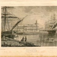 Rotterdam J.L.Terwen 1813-1873 Yachtclub staalgravure 1860 ca. 17x13 cm. € 70.-