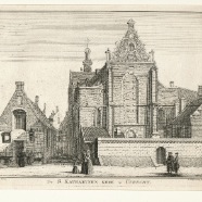 Utrecht Katarijnen H.Spilman kopergravure 1750 zonder vouw set 4st. € 175.-