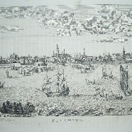 Vlissingen aanzicht kopergravure 1753  € 95.-