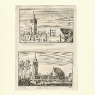 Warmond Abraham Rademaker 1676-1735 kopergravure 1750 ca. 11x16 cm. € 35.-