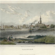 Zaandam J.L.Terwen 1813-1873 handgekleurde staalgravure ca. 17x13 cm. 1860 € 60.-