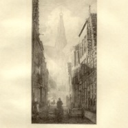 Haarlem Damstraat St Bavo J.M. Graadt van Roggen 10.5x20 cm.