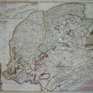 Friesland Abraham Allard 1676-1725  handgekleurde kopergravure 60.5-53 cm. ca 1703