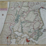 Noord Holland Isaak Tirion 1705-1765 handgekleurde kopergravure 1745  / 39x34.5 cm.  € 275.-