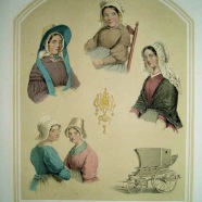 Zeeland Braet von Uberfeldt handgekleurde litho 1857 € 100.-