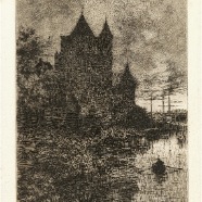 Haarlem Amsterdamse poort Antonie Lodewijk Koster 1859-1937 16.5x24.5 cm. € 35.-