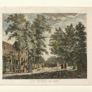 Haarlem Out Roomen Schouten handgekleurde kopergravure ca. 1750