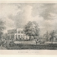 Heemskerk hofstede Bijenlust Petrus Josephus Lutgers 1808-1874  1844 litho € 45.-